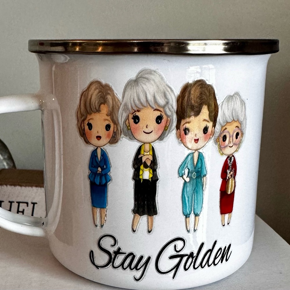 Stay Golden White metal Mug
